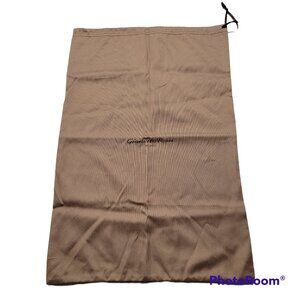 Gianvito Rossi Milano Dust Bag Empty Drawstring 21.5 x 14 in Tan / Brown